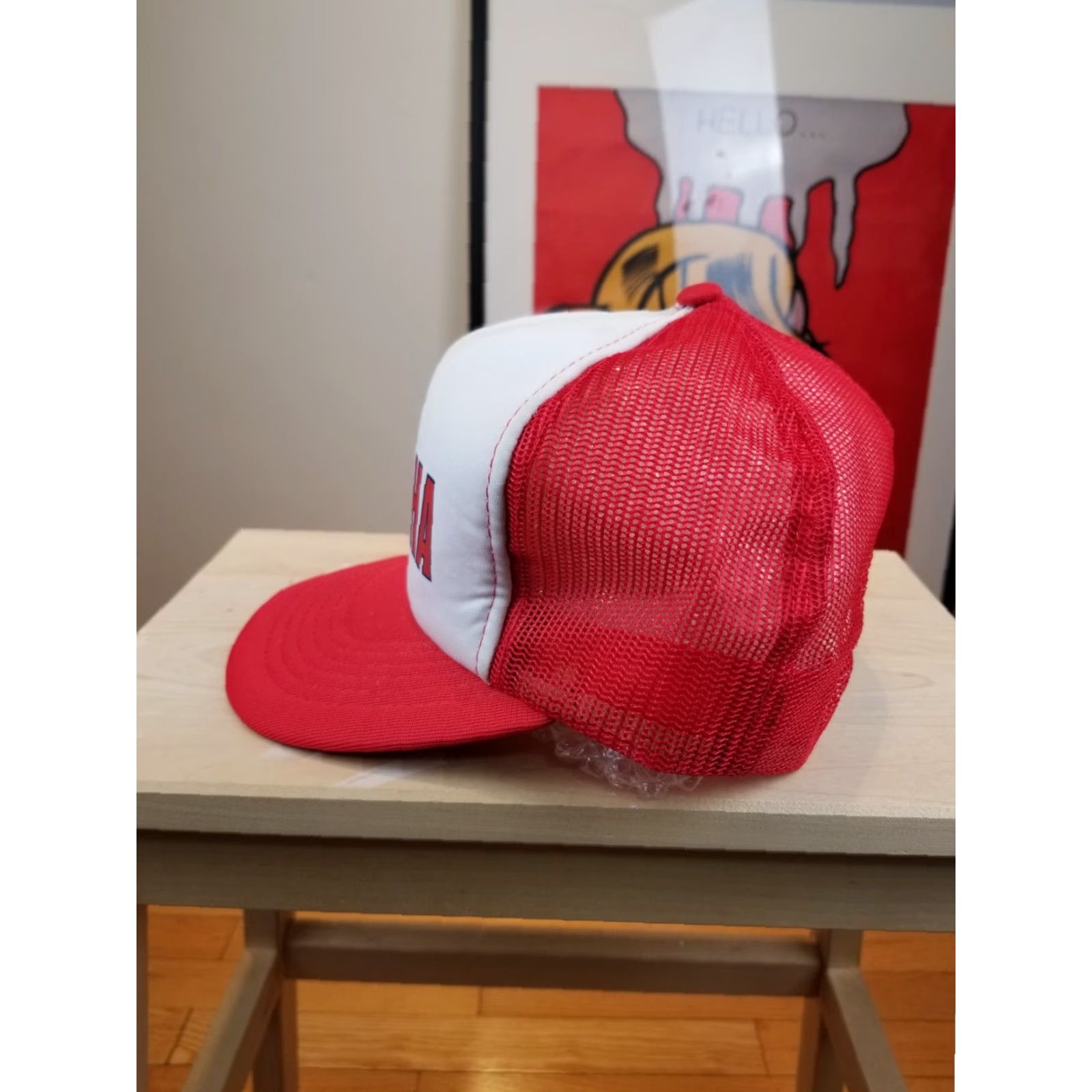 Yamaha VINTAGE 80'S YAMAHA RED SNAPBACK TRUCKER HAT Made in Young AN Hat Red Snapback Trucker Size ONE SIZE - 3 Thumbnail