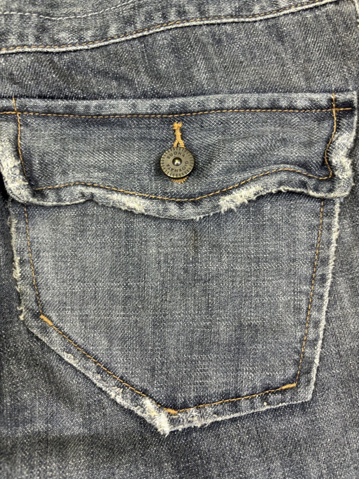 Japanese Brand 💥Flare💥Buona Giornata Twisted Leg Flare Denim F921 Size US 32 / EU 48 - 13 Thumbnail