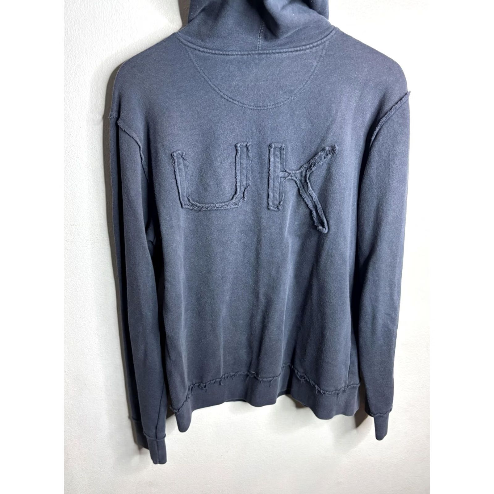 Vintage F.c.u.k. jeans Hoodie Mens Medium Blue Pullover Fleece FC UK Logo Sweatshirt Size US M / EU 48-50 / 2 - 6 Thumbnail