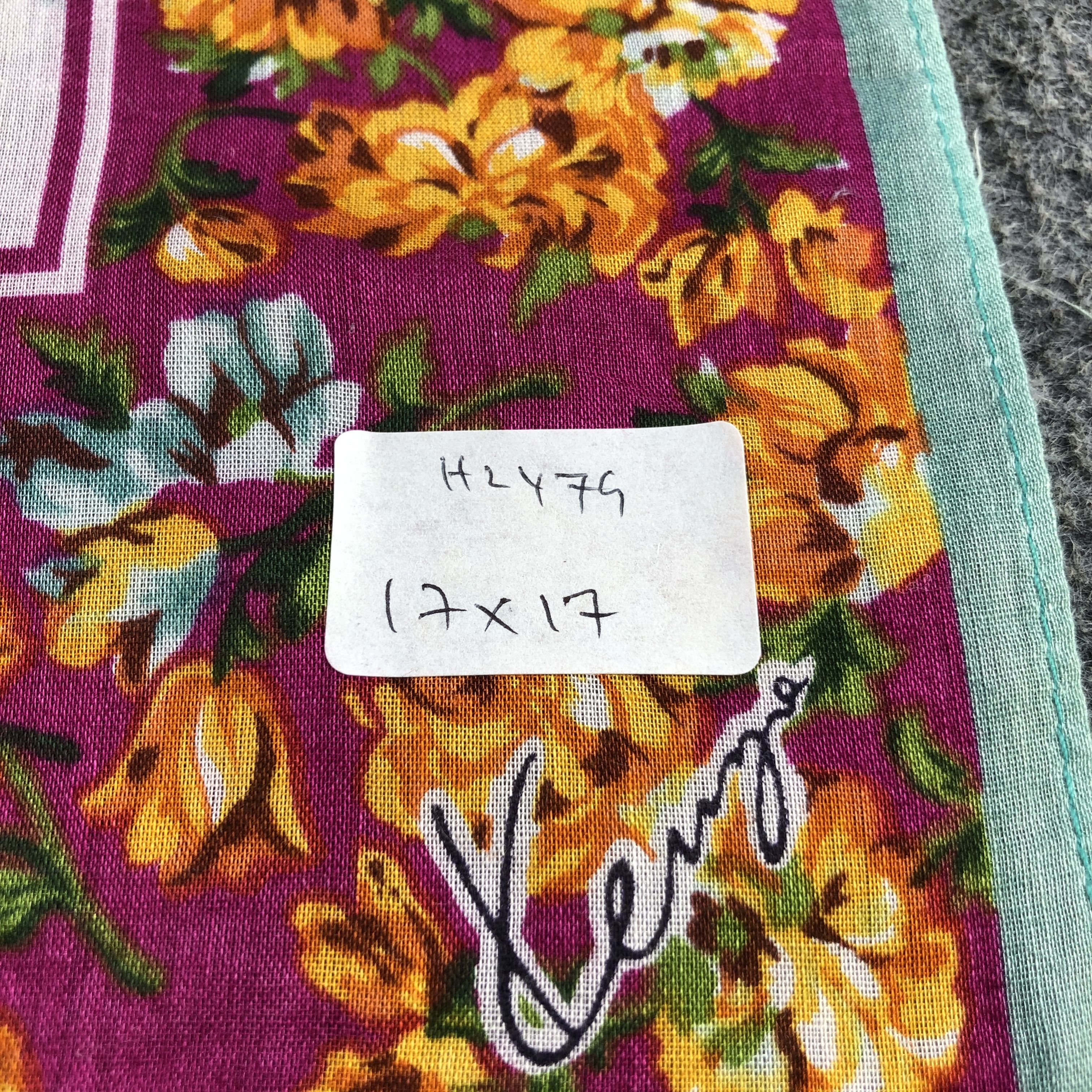 Kenzo × Vintage Kenzo Floral Handkerchief Neckerchief Bandana H2479 Size ONE SIZE - 5 Thumbnail