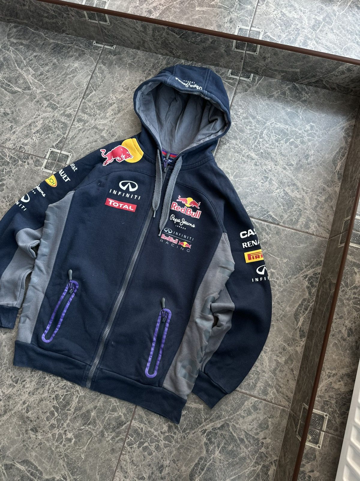 Red Bull Red Bull Pepe Jeans Formula 1 Racing Zip Hoodie Sz S Size US S / EU 44-46 / 1 - 3 Thumbnail