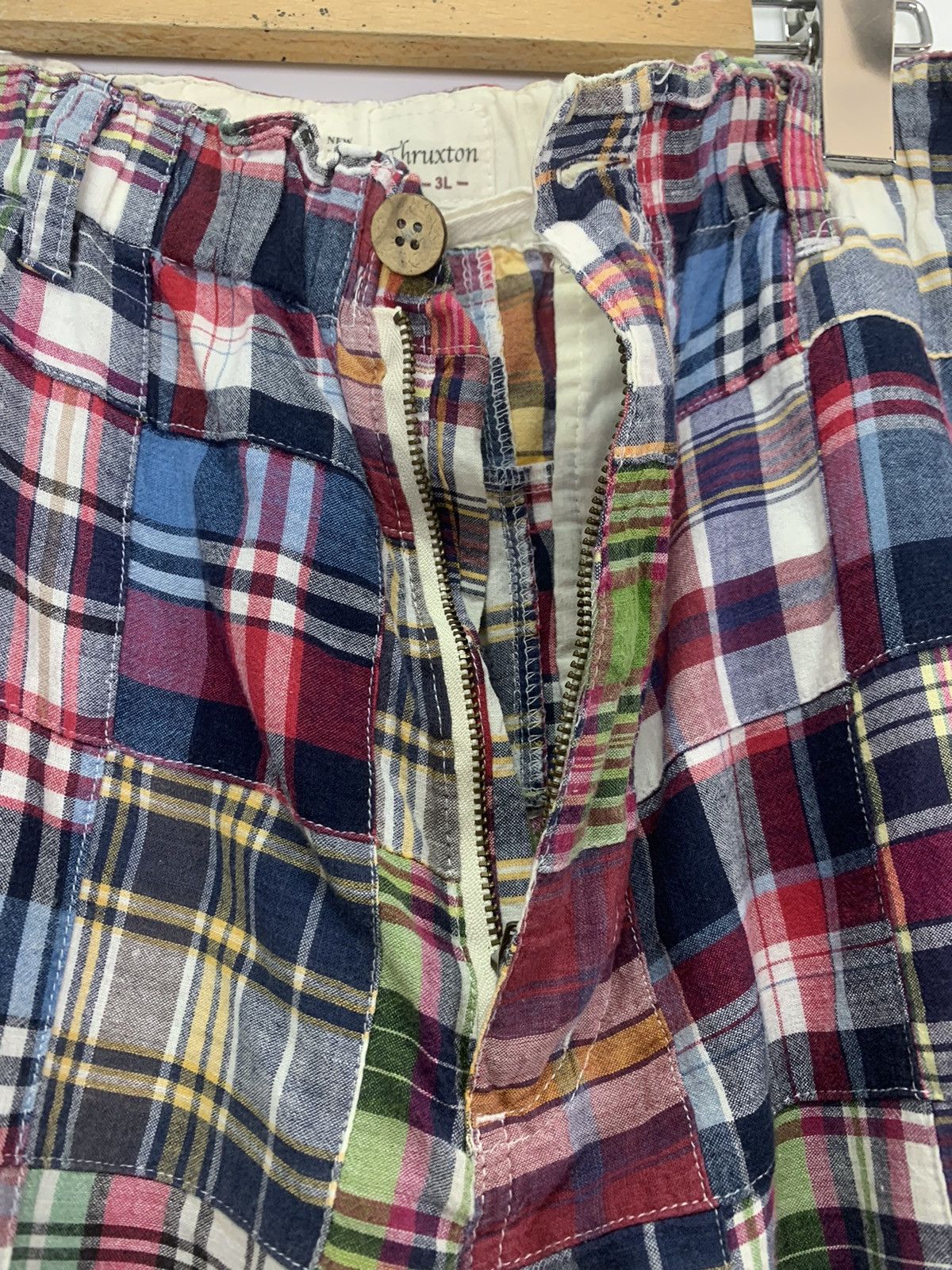 Japanese Brand × Vintage Thruxton patchwork crop pant Size US 34 / EU 50 - 6 Thumbnail