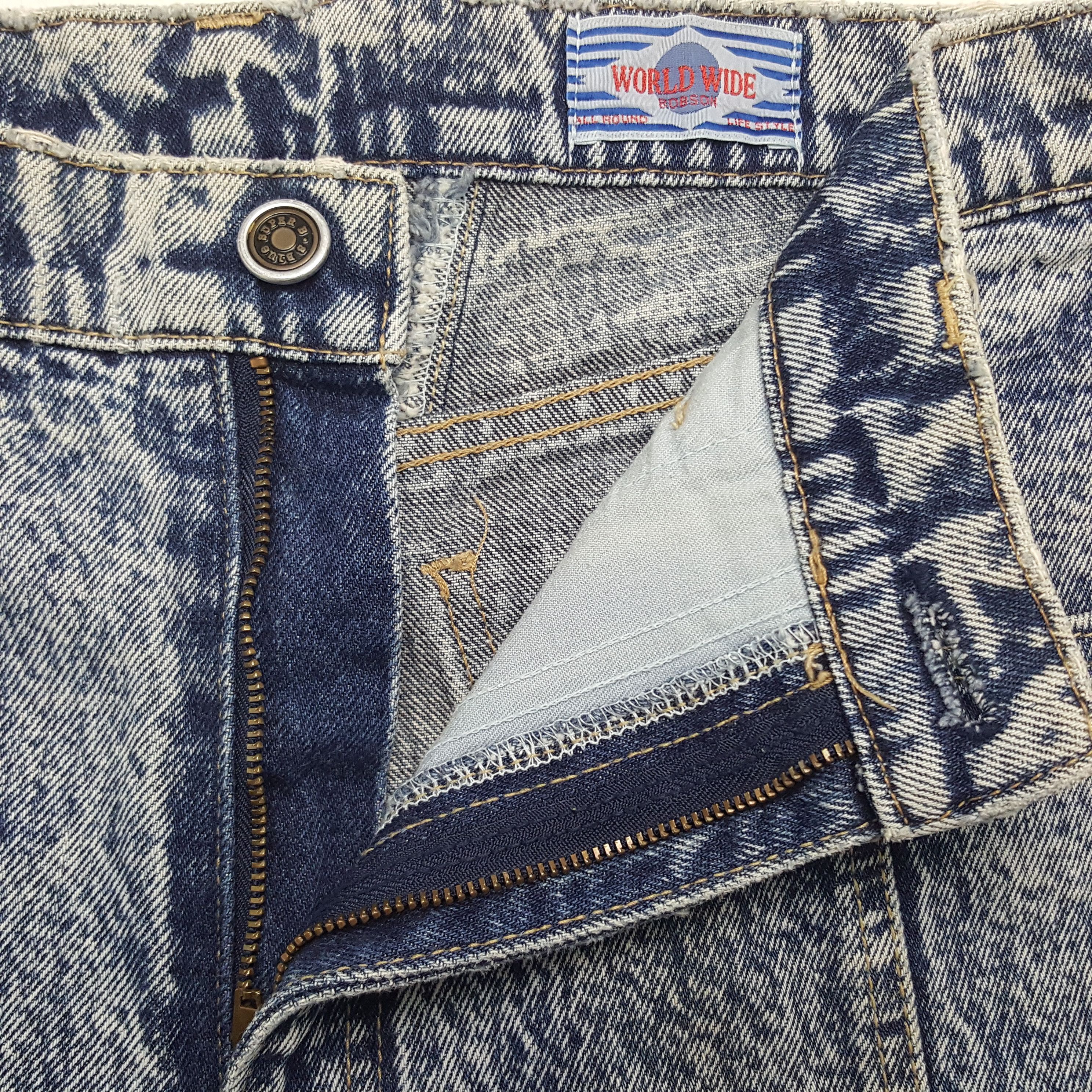 Vintage Vintage BOBSON Super Barrel World Wide American Denim Jeans Size US 30 / EU 46 - 7 Thumbnail