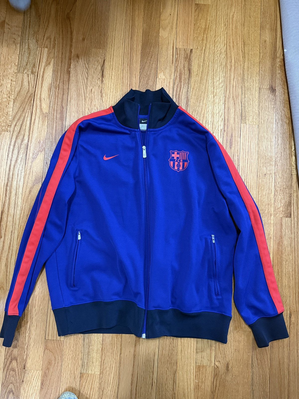Nike Barcelona Nike Track Jacket N98 XXL 2012-13 Size US XXL / EU 58 / 5 - 3 Thumbnail