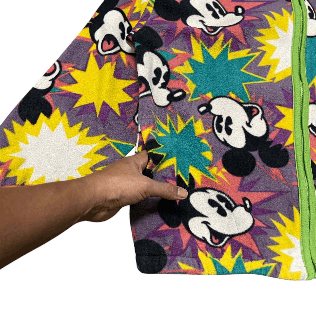 Cartoon Network Vintage Mickey Mouse All Over Print Fleece Zipper Jacket Size US M / EU 48-50 / 2 - 3 Thumbnail