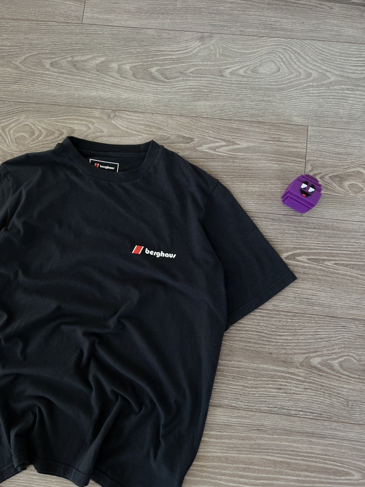 Berghaus Berghaus Big Logo Gorpcore Pima Cotton Black T-Shirt Size US XL / EU 56 / 4 - 6 Thumbnail