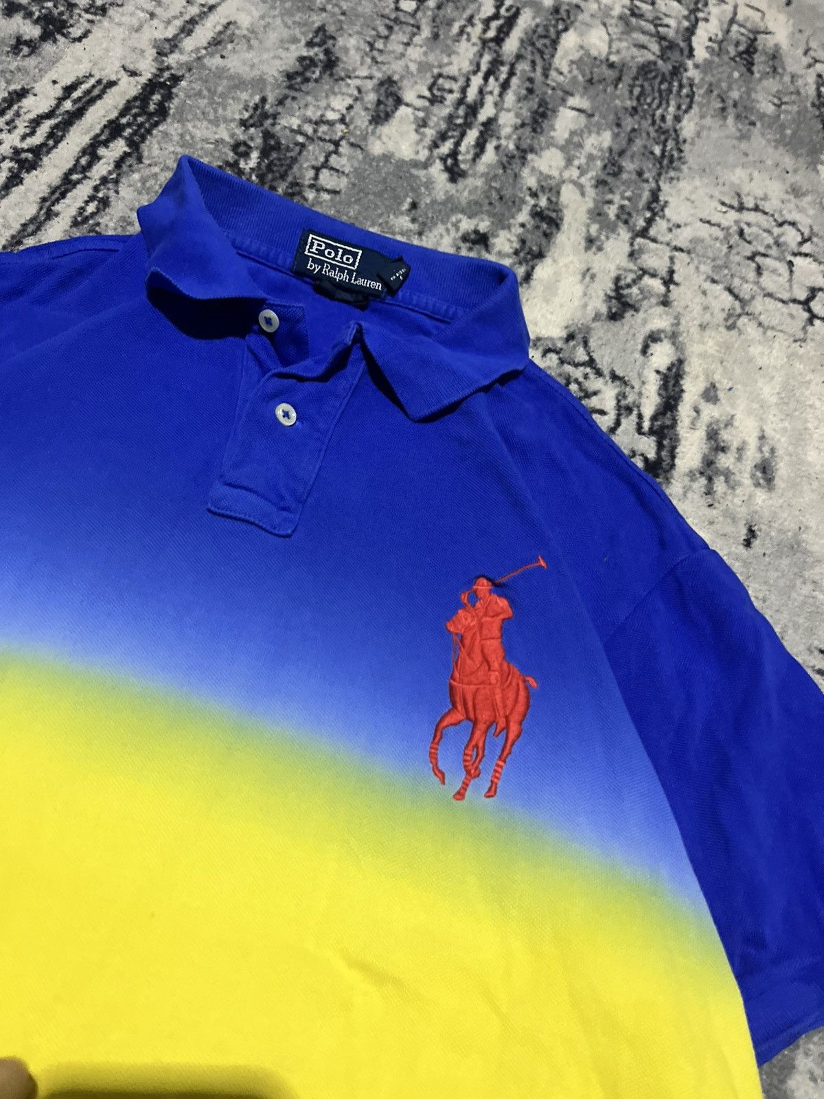 Polo Ralph Lauren RARE Vintage Polo Ralph Lauren "Sunset" / Gradient Big Pony Size US L / EU 52-54 / 3 - 4 Thumbnail