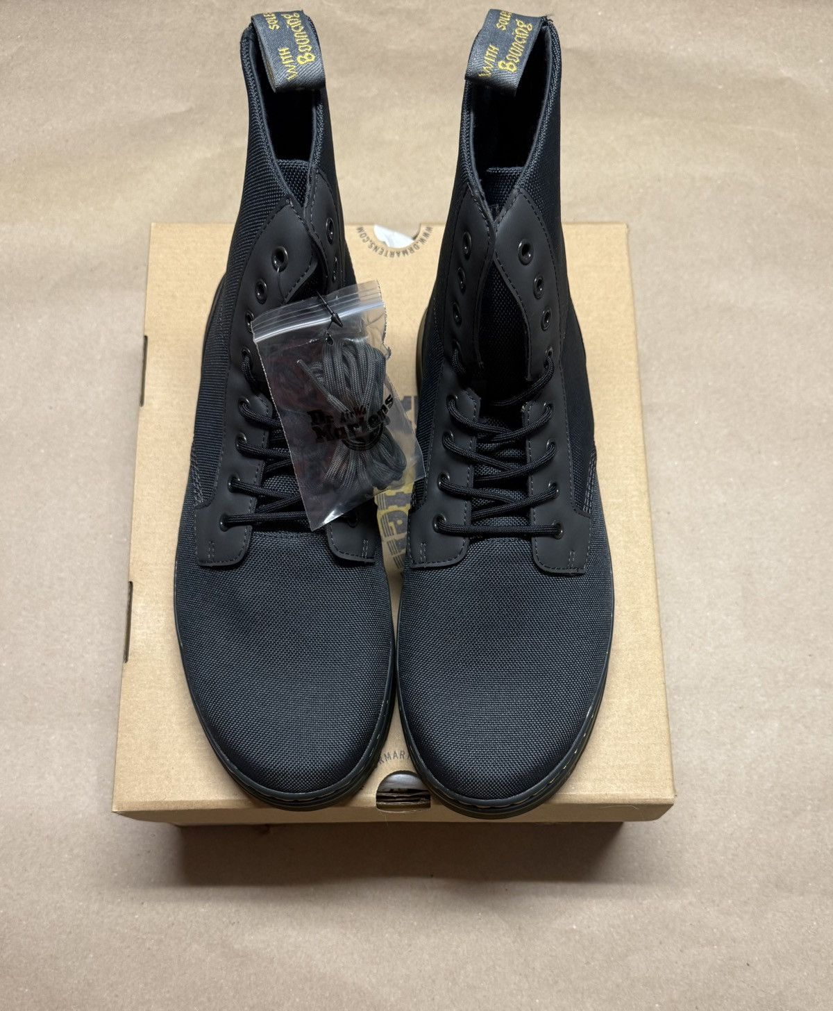 Dr. Martens Dr Marten Combs Charcoal Grey Boots size 14 Combat Rare NEW! Size US 14 / EU 47 - 3 Thumbnail