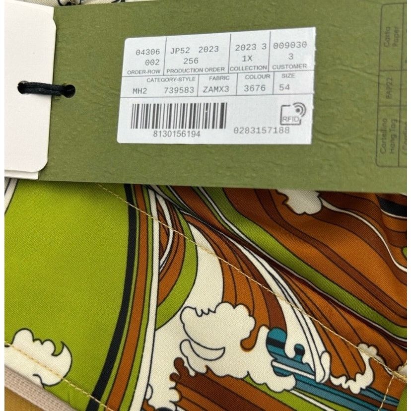 Gucci Gucci Green & Brown Wave-Print Swim Board Shorts Sz 54/XXL Size US 38 / EU 54 - 10 Thumbnail