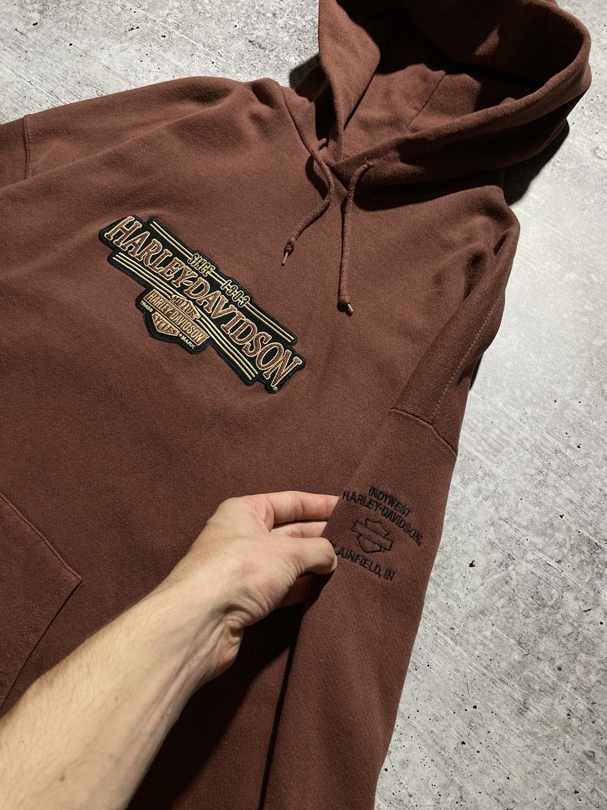 Harley Davidson × Vintage Vintage Harley Davidson Hoodie Size US XL / EU 56 / 4 - 4 Thumbnail