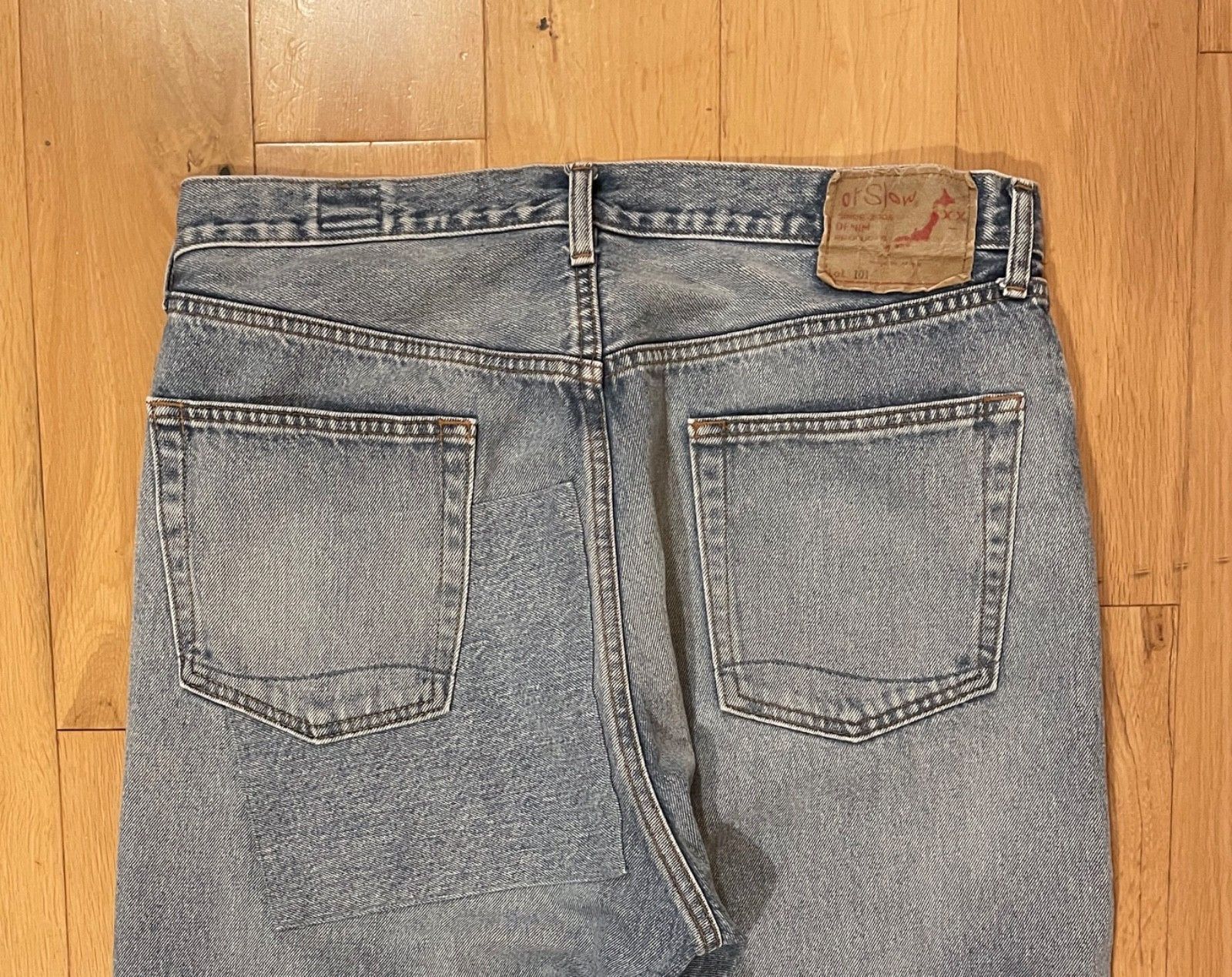Orslow orSlow 101 Dad's Fit Denim Jeans Patchwork Size 4 (36") Size US 34 / EU 50 - 4 Thumbnail