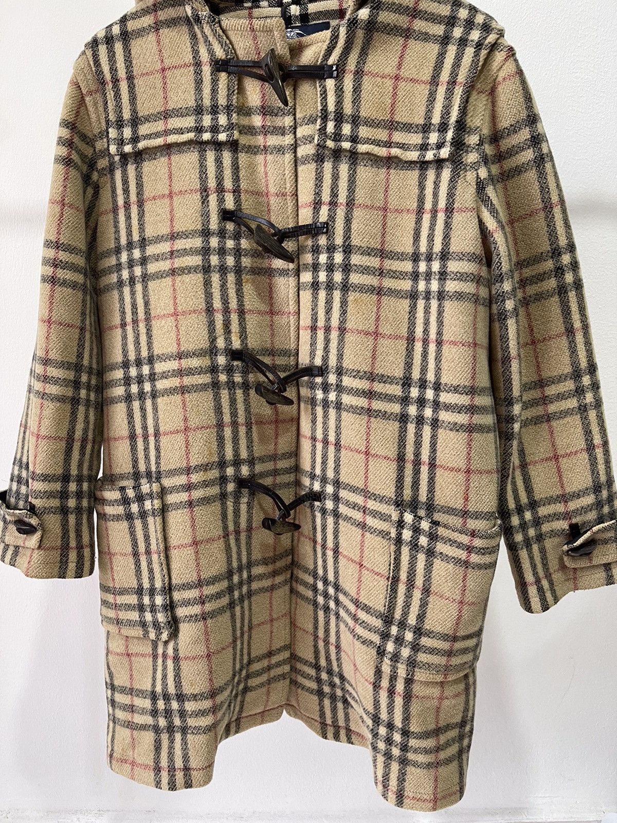 Burberry × Vintage Burberry Nova Check Duffle Coat Size US M / EU 48-50 / 2 - 7 Thumbnail