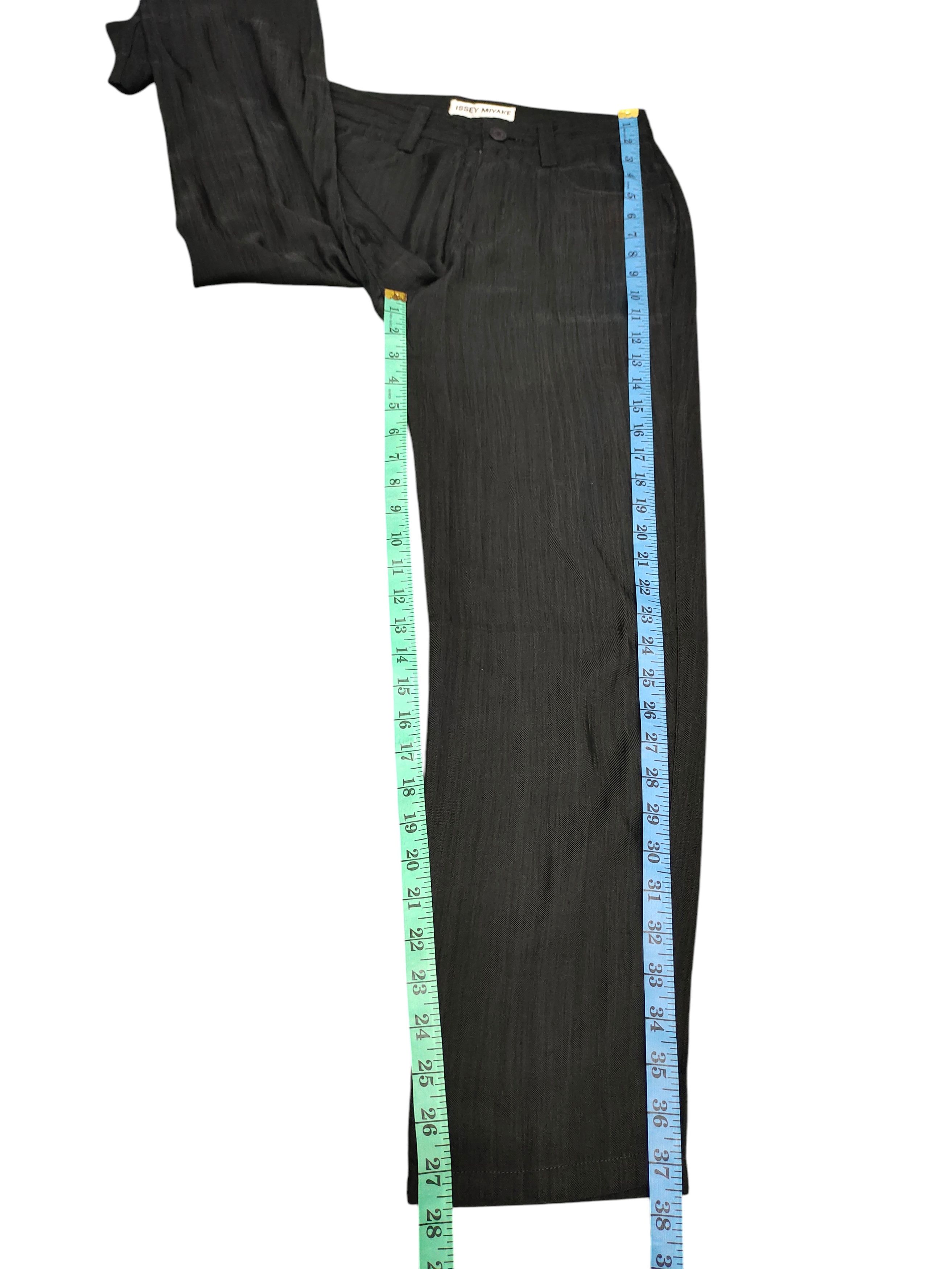 Issey Miyake Vintage Issey Miyake hemp Nylon Blend Trouser Pants Size 27" / US 4 / IT 40 - 14 Thumbnail