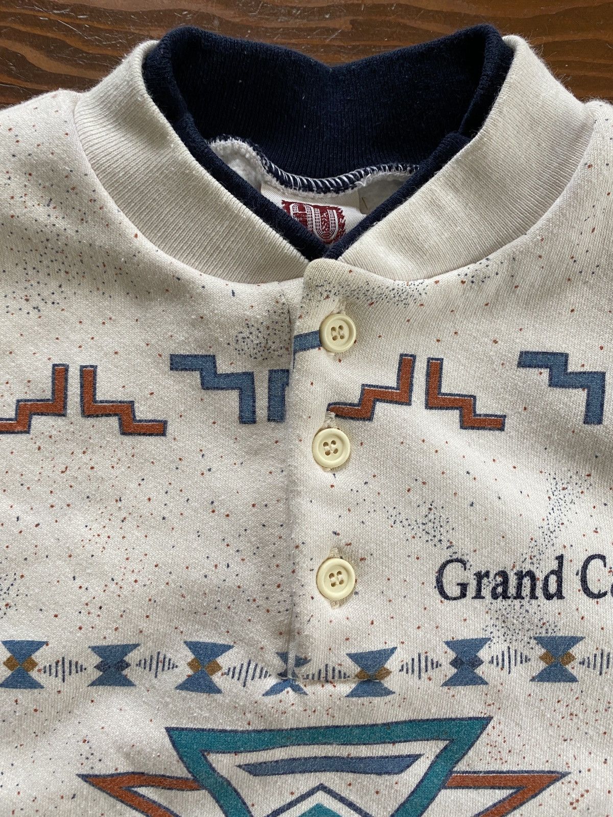 Native Vintage 90’s Grand Canyon Native Print Crewneck Sweatshirt Size US M / EU 48-50 / 2 - 6 Thumbnail