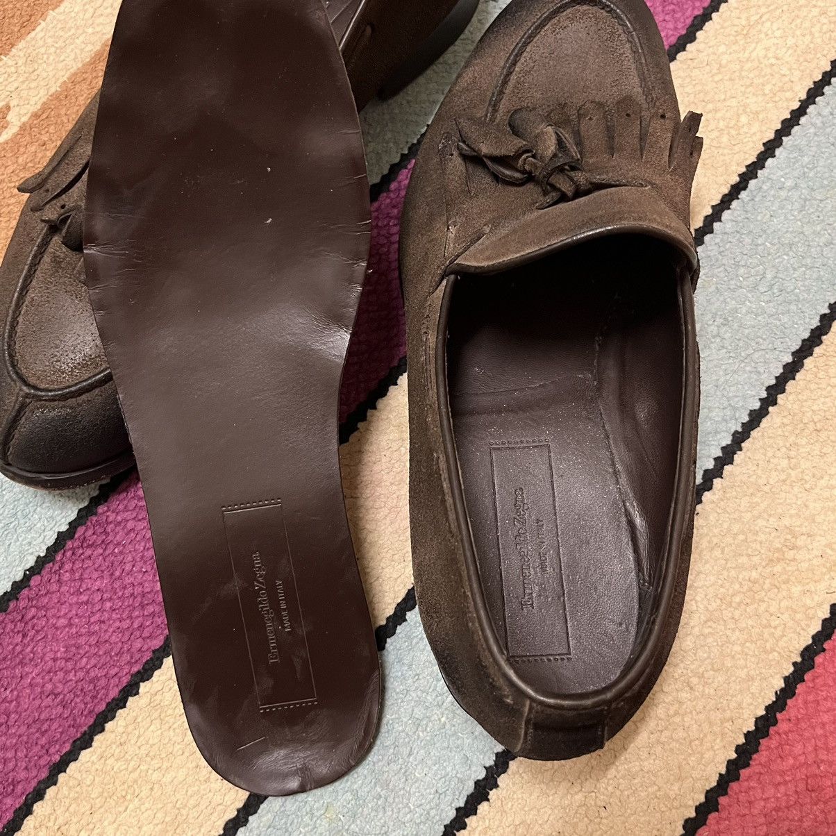 Ermenegildo Zegna Authentic Ermenegildo Zegna Loafer Leather Shoes Size US 8 / EU 41 - 5 Thumbnail