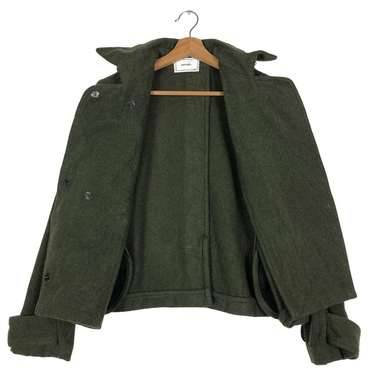 Japanese Brand 🔥CROPPED WOOL BIKER JACKET MIFREL JAPAN ISSEY MIYAKE Size US M / EU 48-50 / 2 - 13 Thumbnail