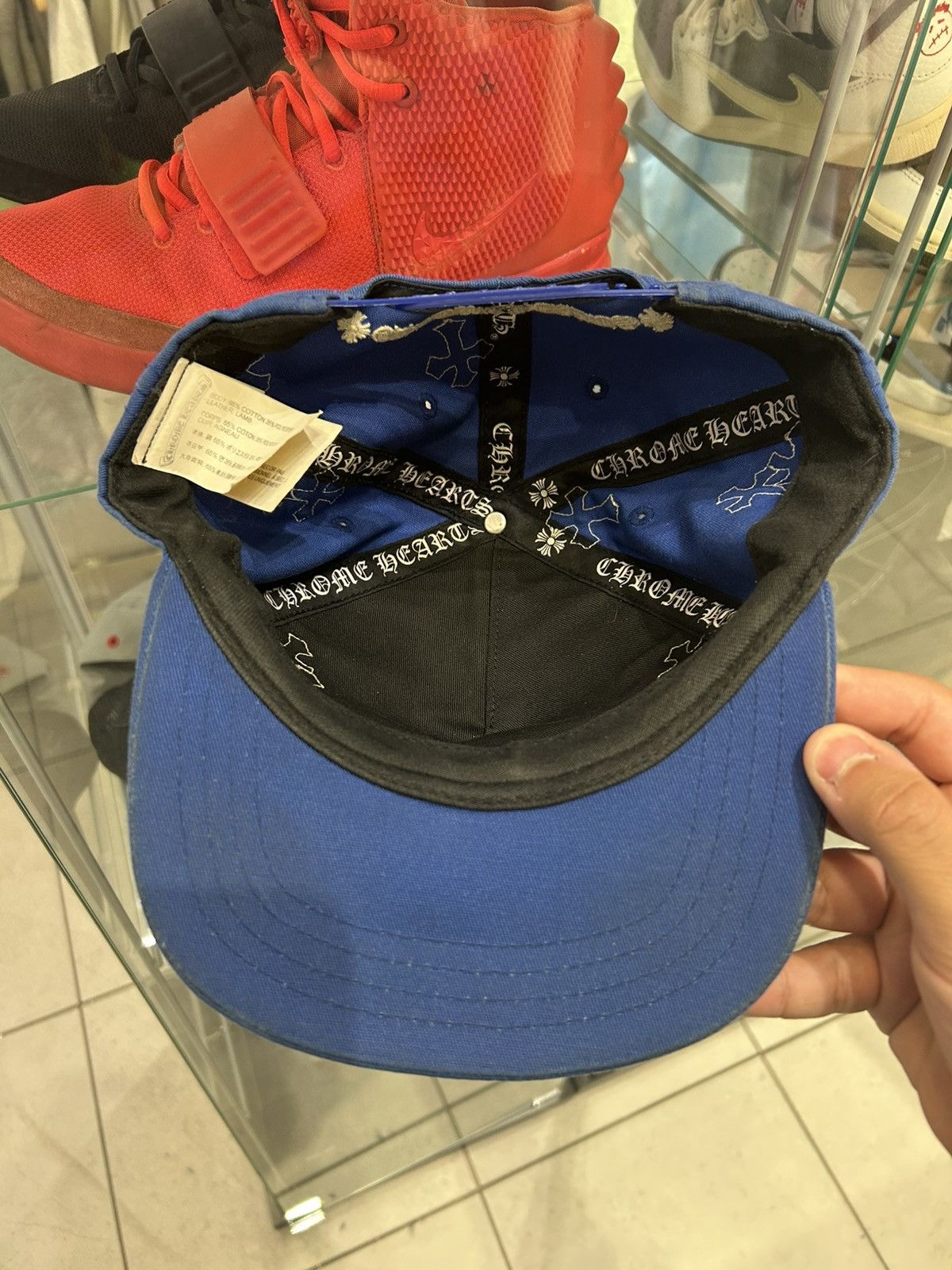 Chrome Hearts Chrome hearts blue cross patch trucker hat Size ONE SIZE - 6 Thumbnail