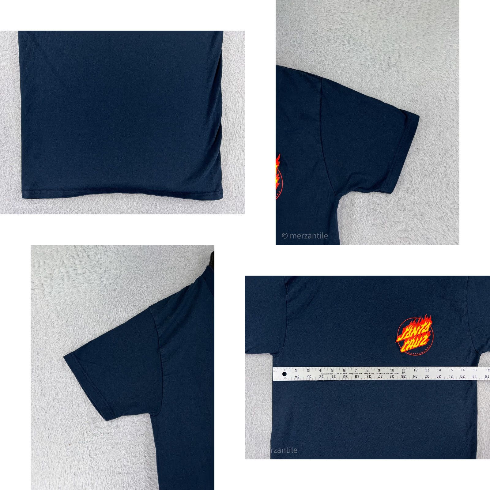 Vintage Santa Cruz Mens Shirt Small Blue Logo Short Sleeve Skate Surfing Shirt Size US S / EU 44-46 / 1 - 8 Thumbnail