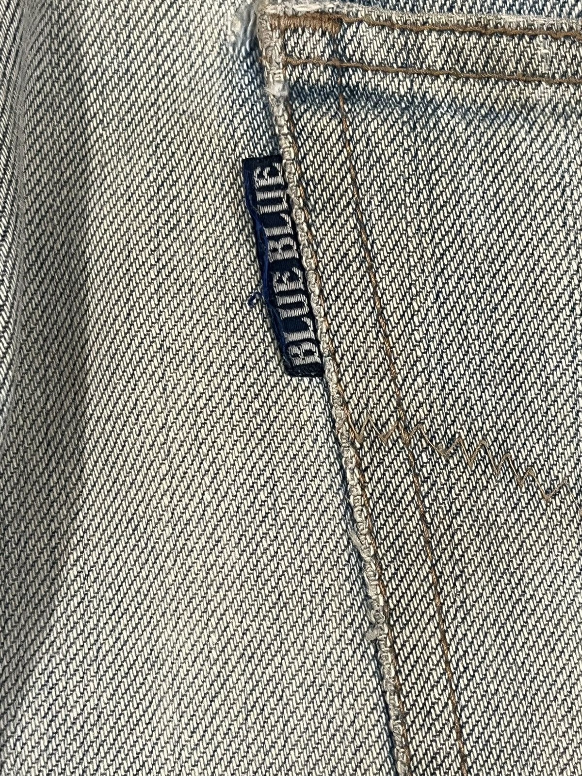 Blue Blue Japan × HOLLYWOOD RANCH MARKET × Japan Blue Vintage Blue Blue Japan Flare Ripped MudWash Denim Size US 33 - 14 Thumbnail