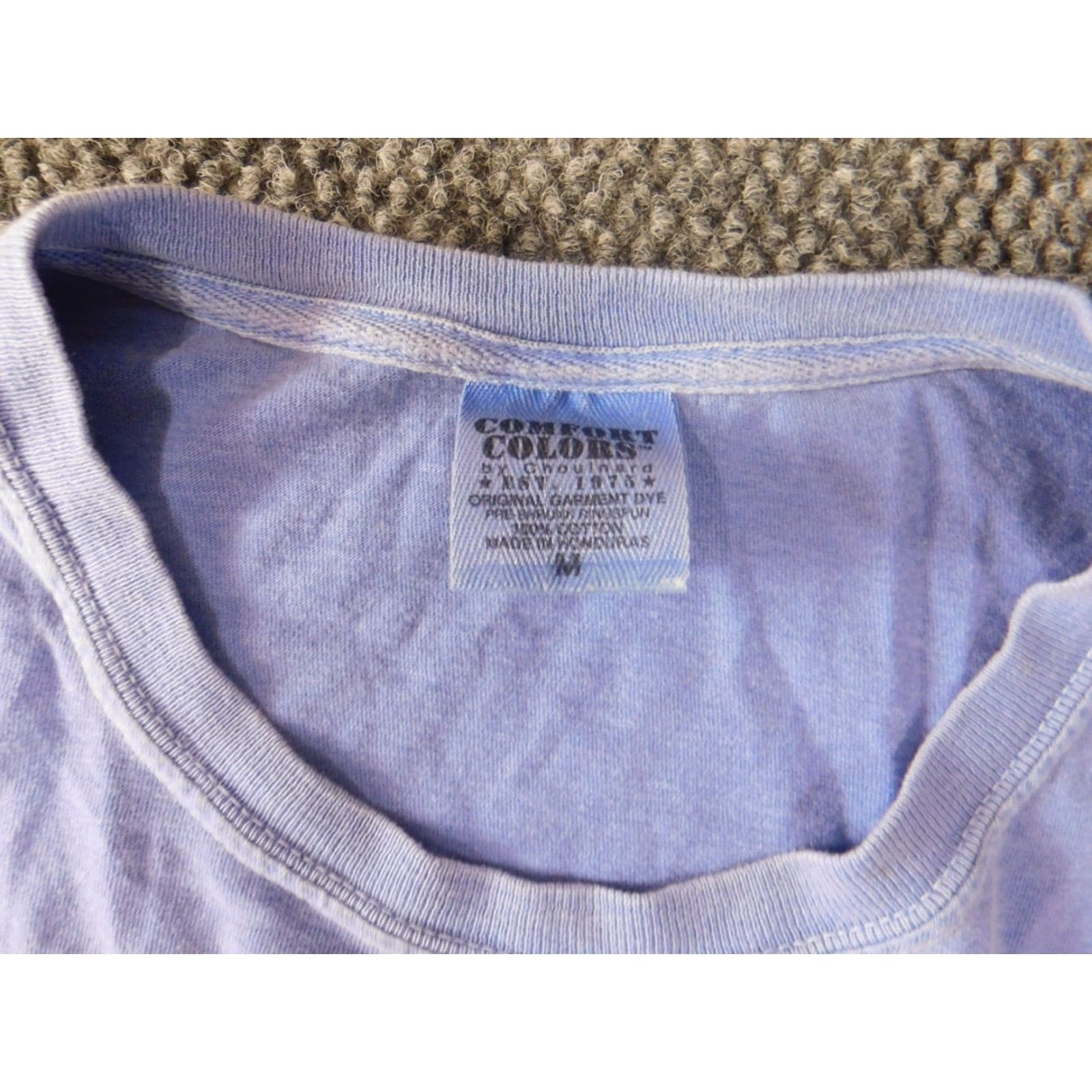 Comfort Colors Comfort Colors Mens Shirt M blue Logo Short Sleeve Crew Neck Cotton Knit T-Shirt Classic Real Estate Graphic Colorful Breathable Size US M / EU 48-50 / 2 - 4 Thumbnail