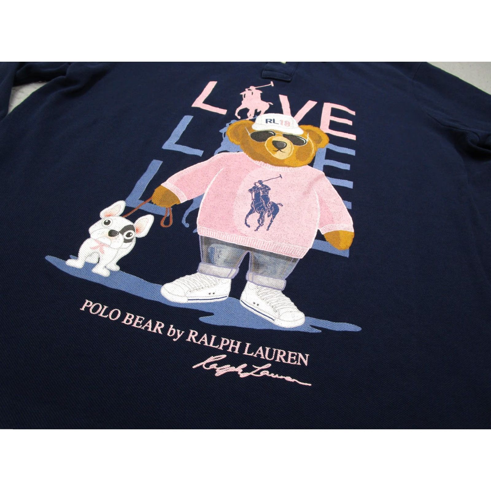 VINTAGE Polo Ralph Lauren Polo Shirt Mens Large Long Sleeve