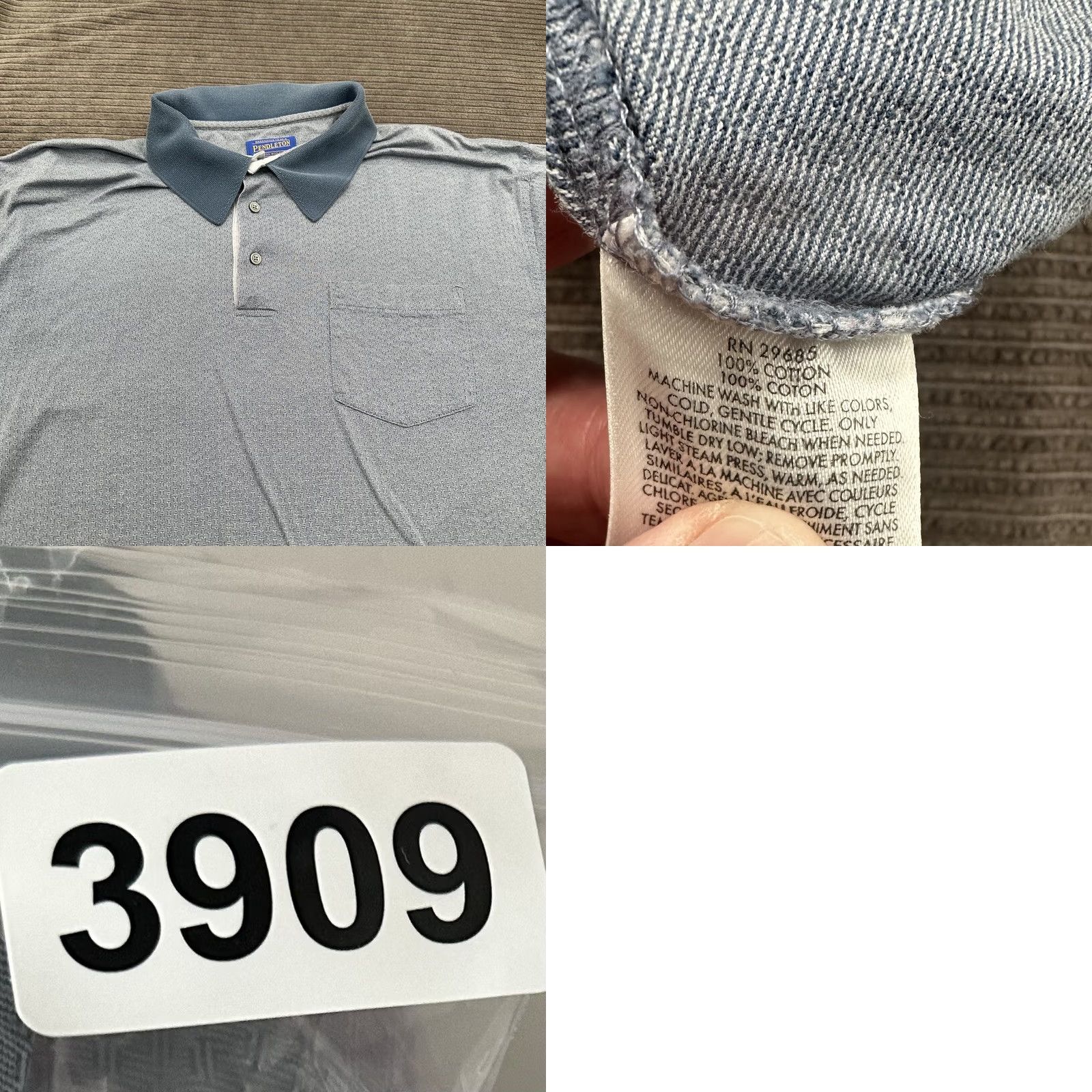 Pendleton Pendleton Polo Shirt Men XL Gray Cotton Golf Casual Polo Shirt Golfing Outdoors Pendleton Mens XL Gray Cotton Polo Shirt Size US XL / EU 56 / 4 - 8 Thumbnail