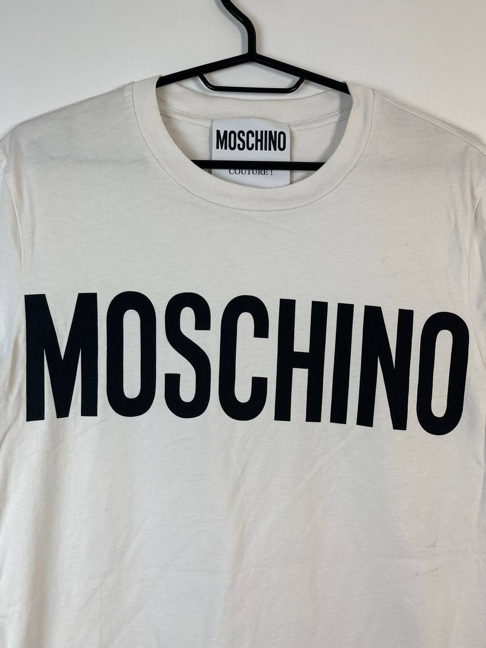 Moschino MOSCHINO COUTURE LOGO T-SHIRT WHITE MENS SIZE M Size US M / EU 48-50 / 2 - 4 Thumbnail