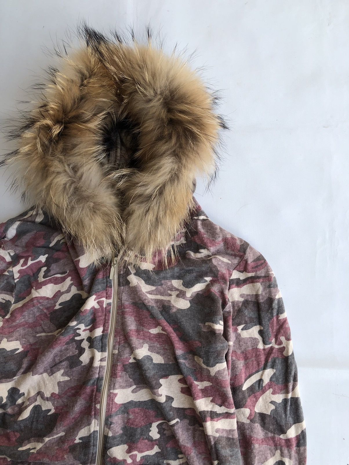 If Six Was Nine Faux Fur Military Hoodie Rock Punk Style Size US L / EU 52-54 / 3 - 4 Thumbnail