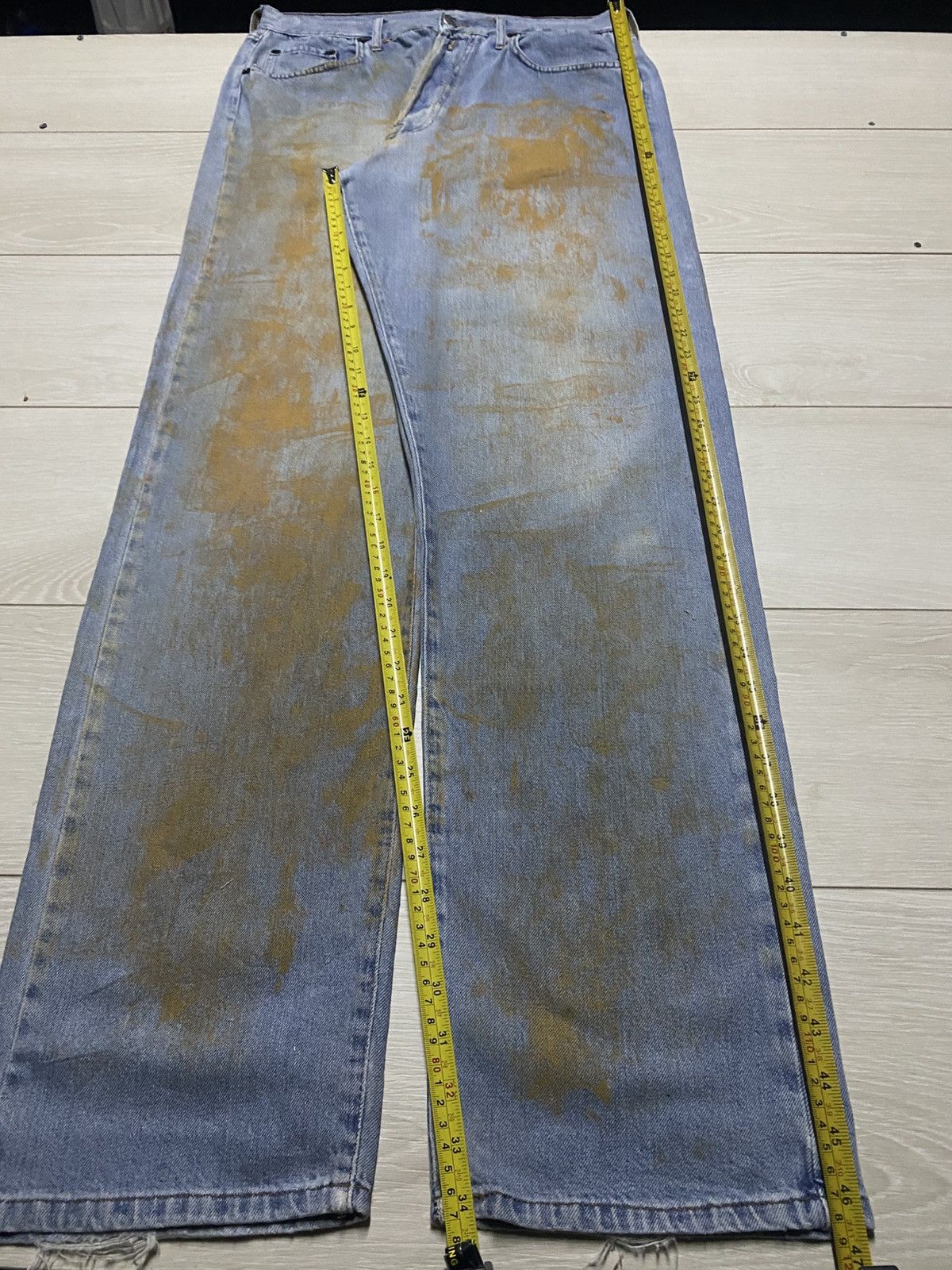 Replay Vintage Replay Mud Wash high Rised Distressed Loose Jeans Size US 32 / EU 48 - 17 Thumbnail