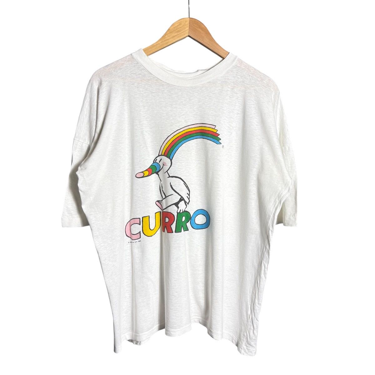 Vintage Vintage 1989s Curro Expo Graphic T-Shirt / Single Stitch Size US XL / EU 56 / 4 - 1 Thumbnail
