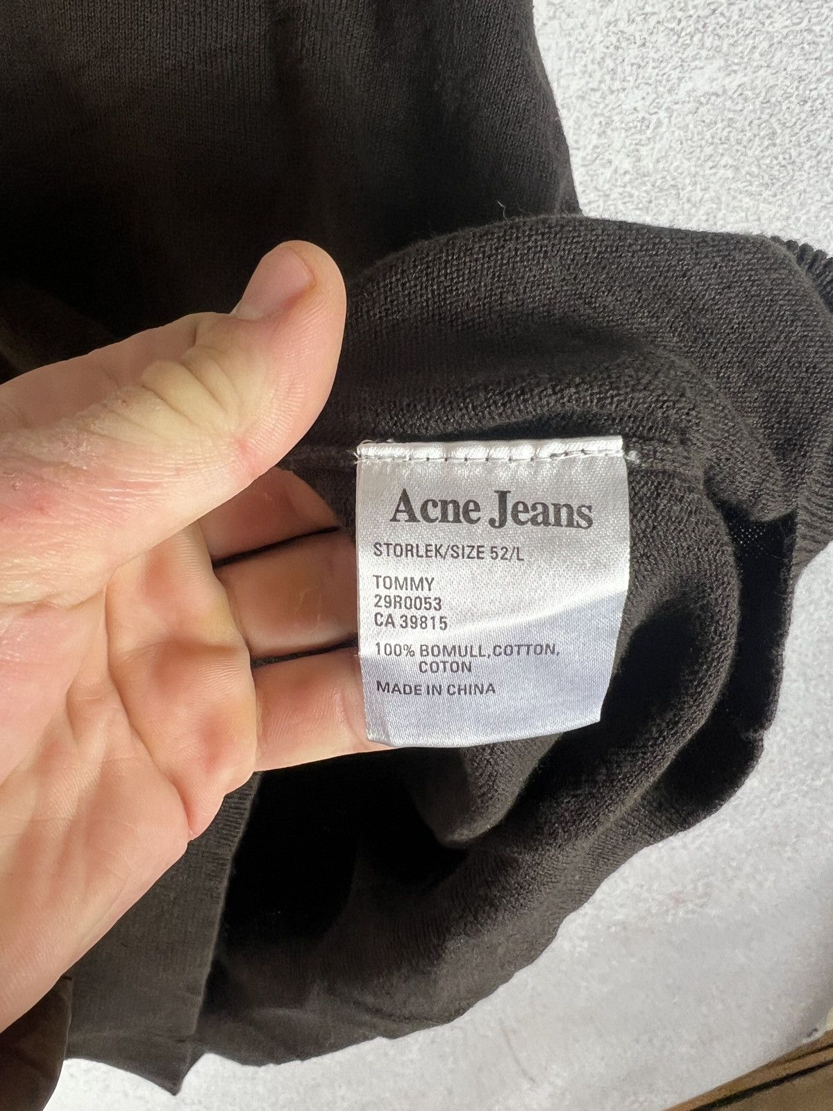 Acne Studios Acne Jeans Studios V-Neck Jumper Sweater Size US L / EU 52-54 / 3 - 15 Thumbnail