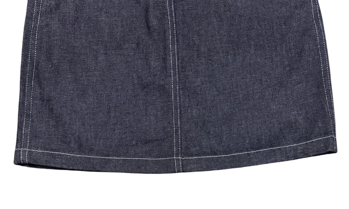 agnes b. Vtg🔥agnes.b Raw Indigo denim Mini Skirt Made In France Size 25" / US 0 / IT 36 - 12 Thumbnail