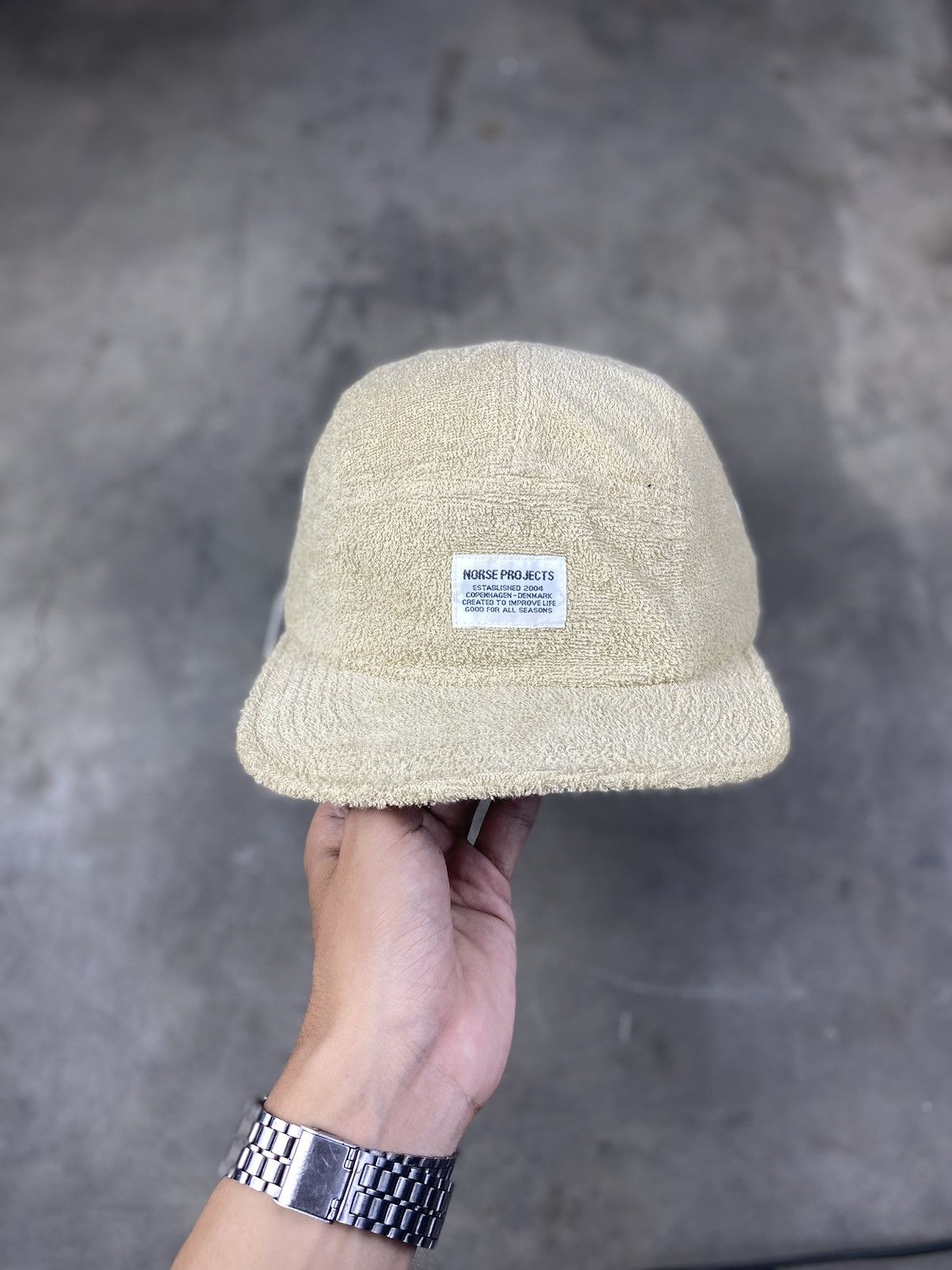 Japanese Brand × Norse Projects norse project terry cloth 5 panel stone Size ONE SIZE - 2 Thumbnail