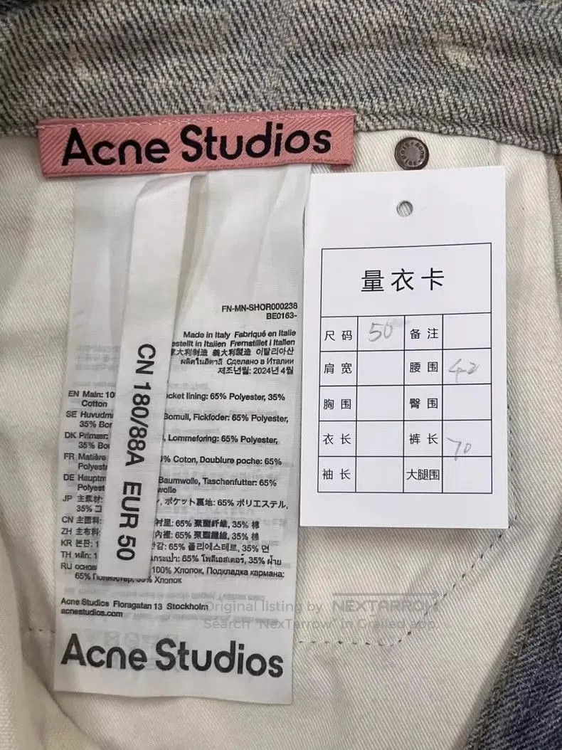 Acne Studios Acne Studios Belt Loop Zip Denim Shorts. Size US 44 / EU 60 - 5 Thumbnail