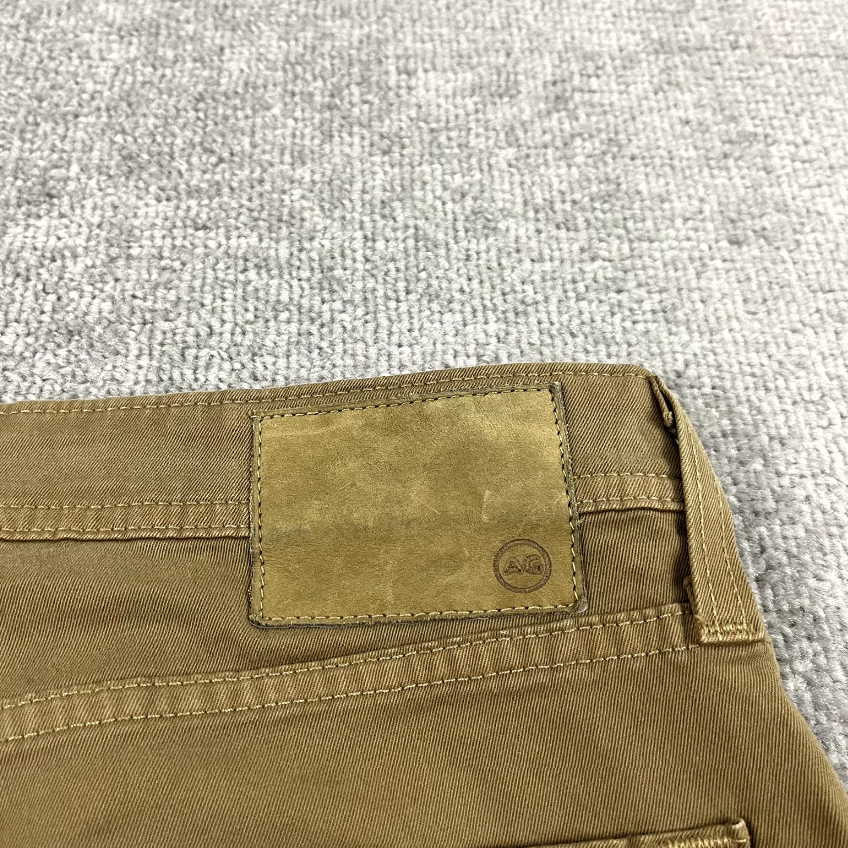 Vintage AG ADRIANO GOLDSCHMIED Pants Men Slim Straight Brown Chino The Matchbox 36 x 29 Size 36 Inseam 36 5-Pocket Design Button Zip Brown Chino Men Slim Size US 29 - 5 Thumbnail