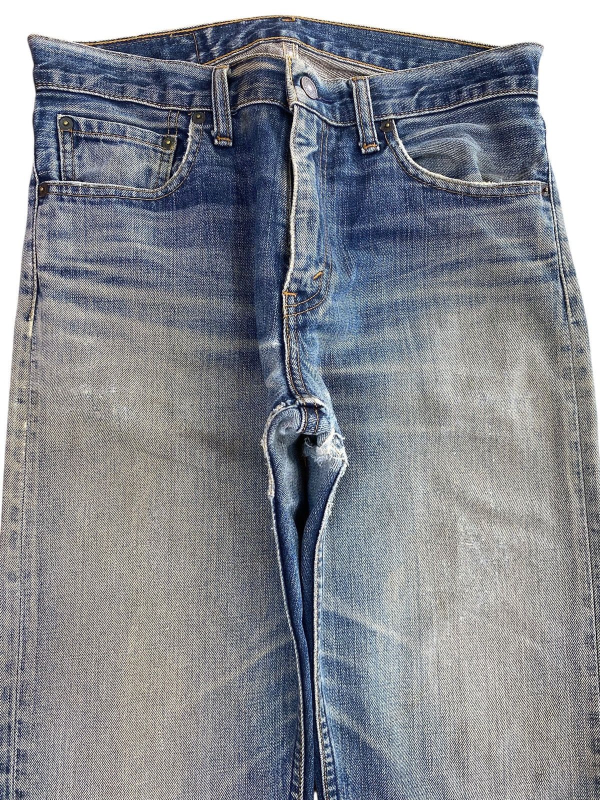 Levi's Levi’s_ Mud Wash Ripped Style Straight Leg Jeans Size US 30 / EU 46 - 2 Thumbnail