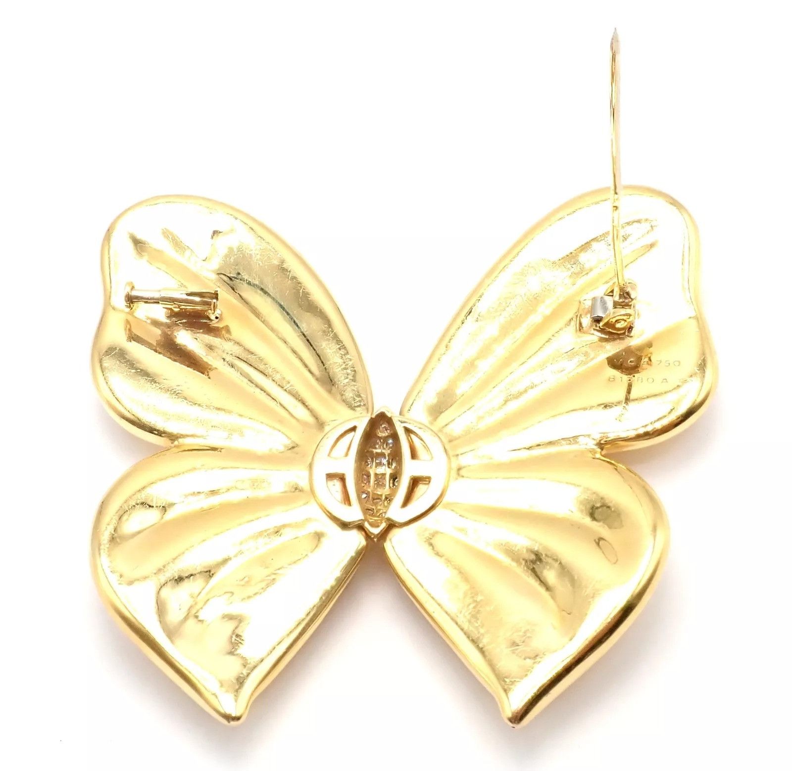 Van Cleef & Arpels Van Cleef & Arpels 18k Yellow Gold Butterfly Pin Brooch Size ONE SIZE - 6 Thumbnail