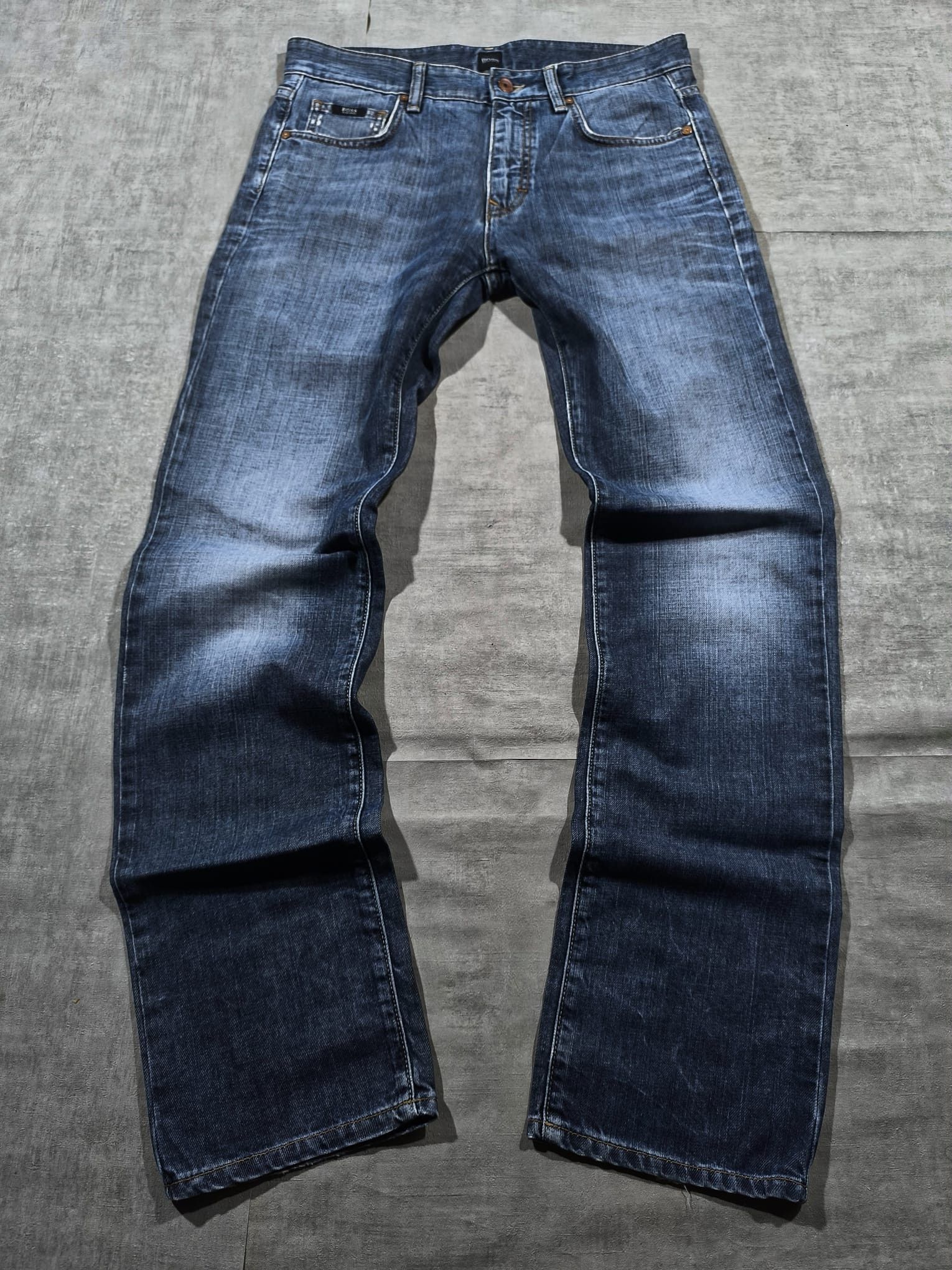 Hugo Boss boss faded distressed jeans rick owens balenciaga Size US 33 - 3 Thumbnail