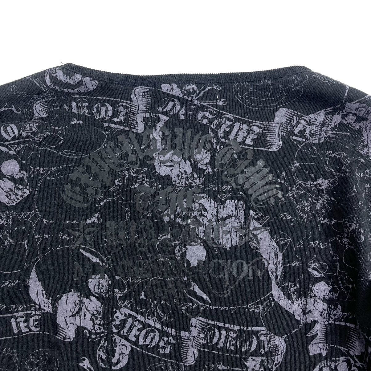If Six Was Nine 2000s In The Attic Skulls Punk Goa Lgb Full Print Longsleeve Size US L / EU 52-54 / 3 - 11 Thumbnail