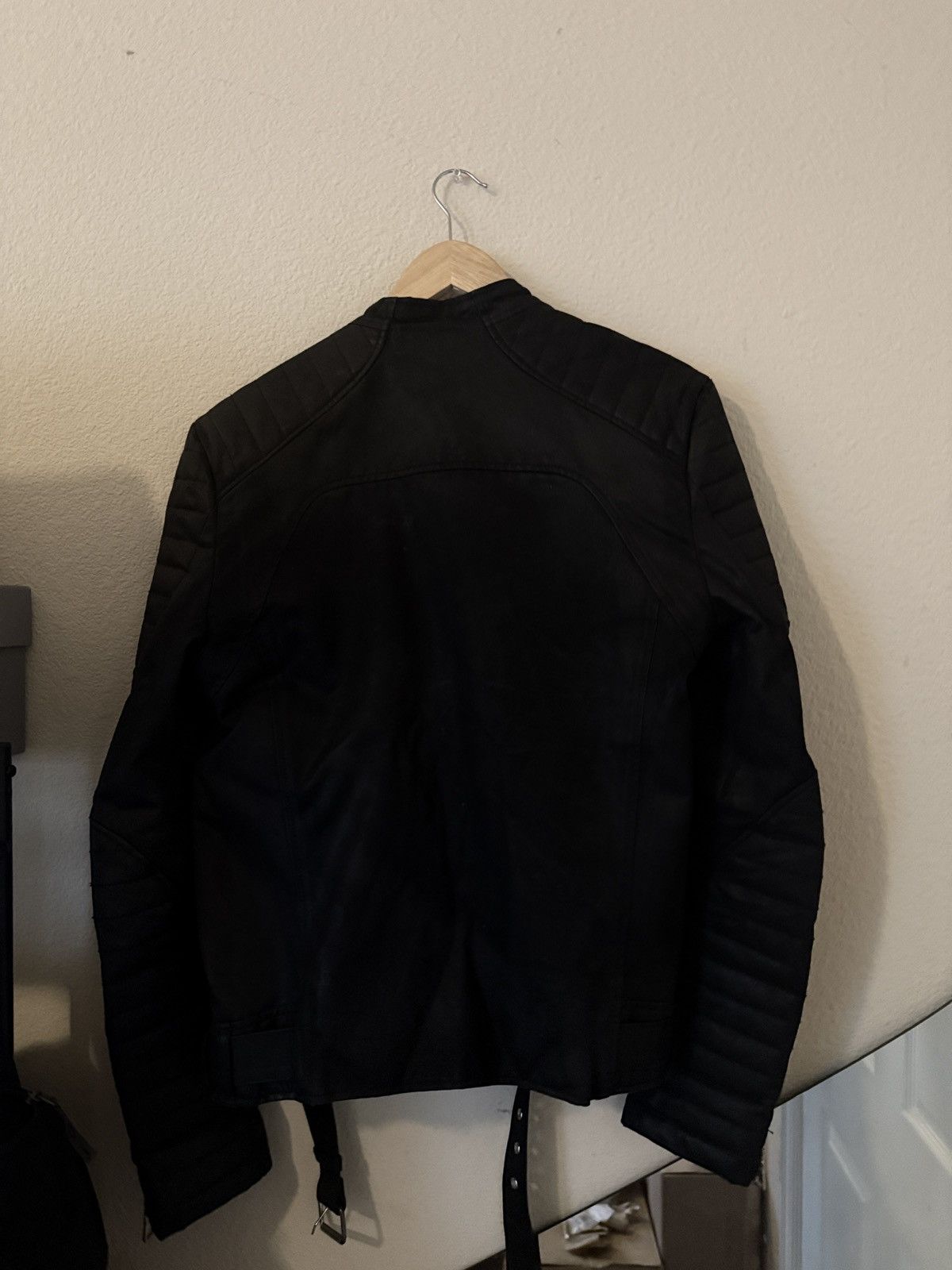 Balmain S/S 12 Waxed Double Zip Moto Jacket Size US S / EU 44-46 / 1 - 2 Thumbnail