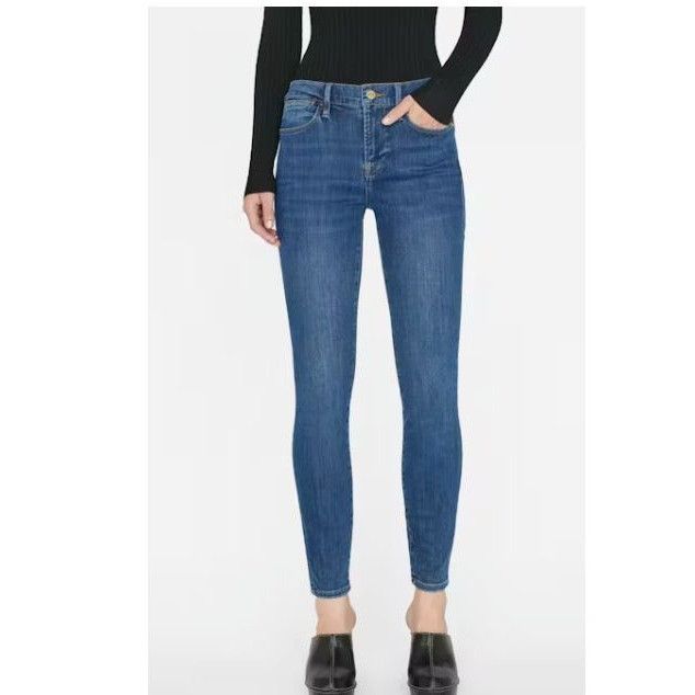 Frame FRAME Le High Skinny Jeans in Dublin Wash, Size 26 Size 26" / US 2 / IT 38 - 1 Thumbnail