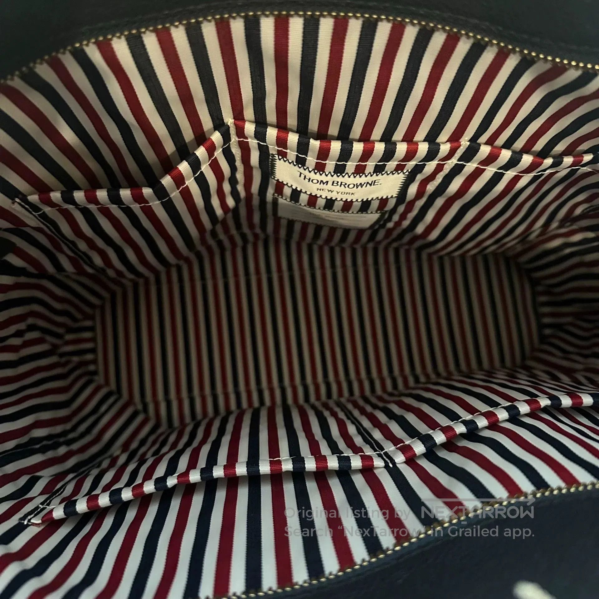 Thom Browne Thom Browne Four Stripe Commuter Briefcase. Size ONE SIZE - 5 Thumbnail
