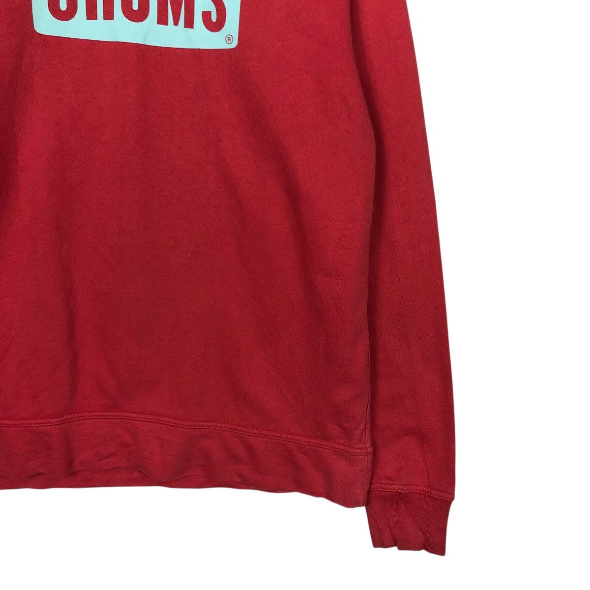 Japanese Brand CHUMS Bold Front Logo Red Crewneck Size US L / EU 52-54 / 3 - 6 Thumbnail