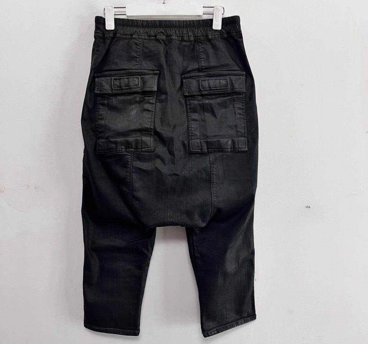 Rick Owens Rick Owens DRKSHDW Waxed Finish Cropped Pants (7/10 length) Size US 30 / EU 46 - 3 Thumbnail