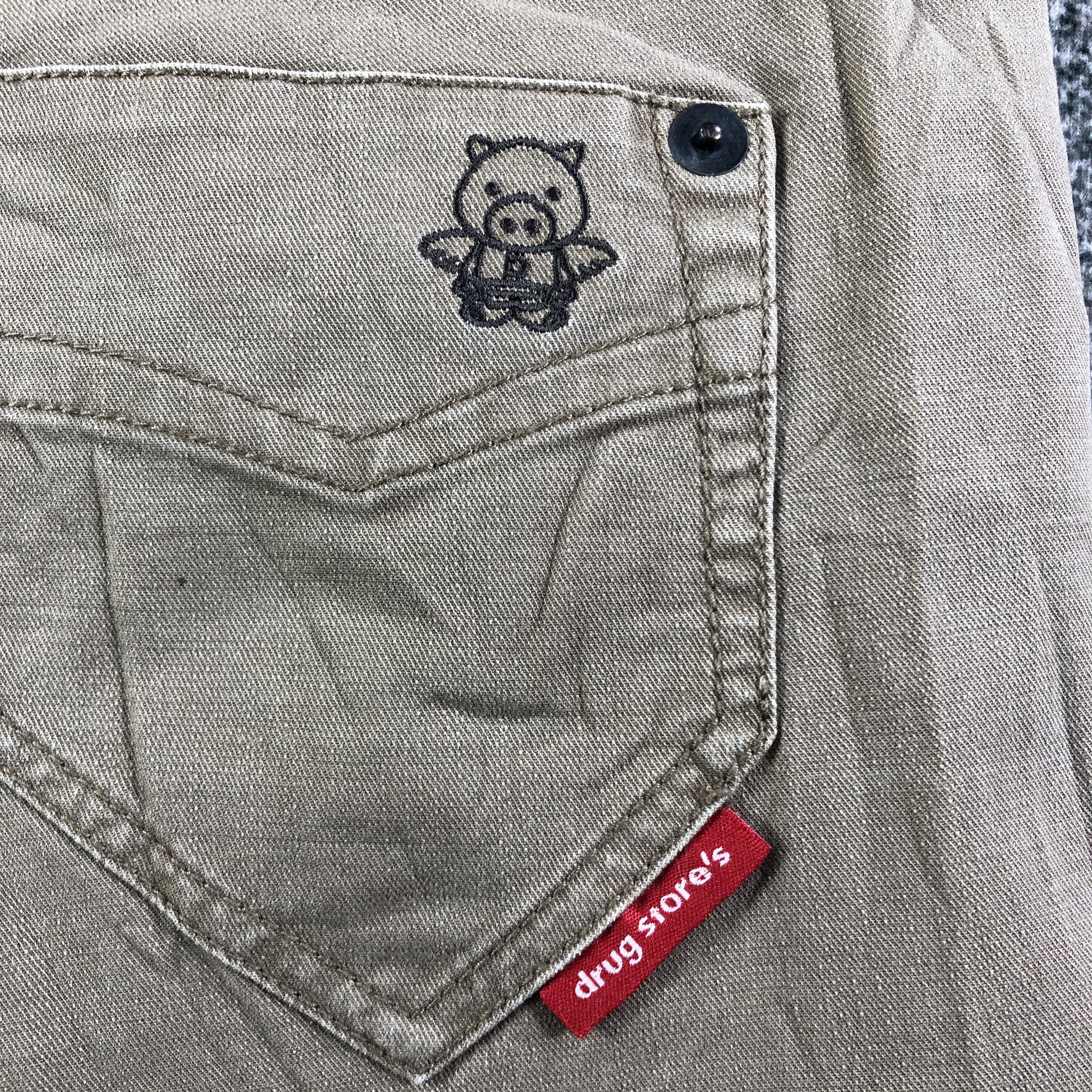 Japanese Brand Drug Store Flared Jeans KJ1935 Size 34" / US 12 / IT 48 - 6 Thumbnail