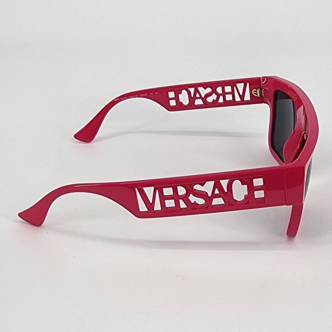 Versace Versace 90s Vintage Logo Bright Pink Unisex Sunglasses Size ONE SIZE - 7 Thumbnail