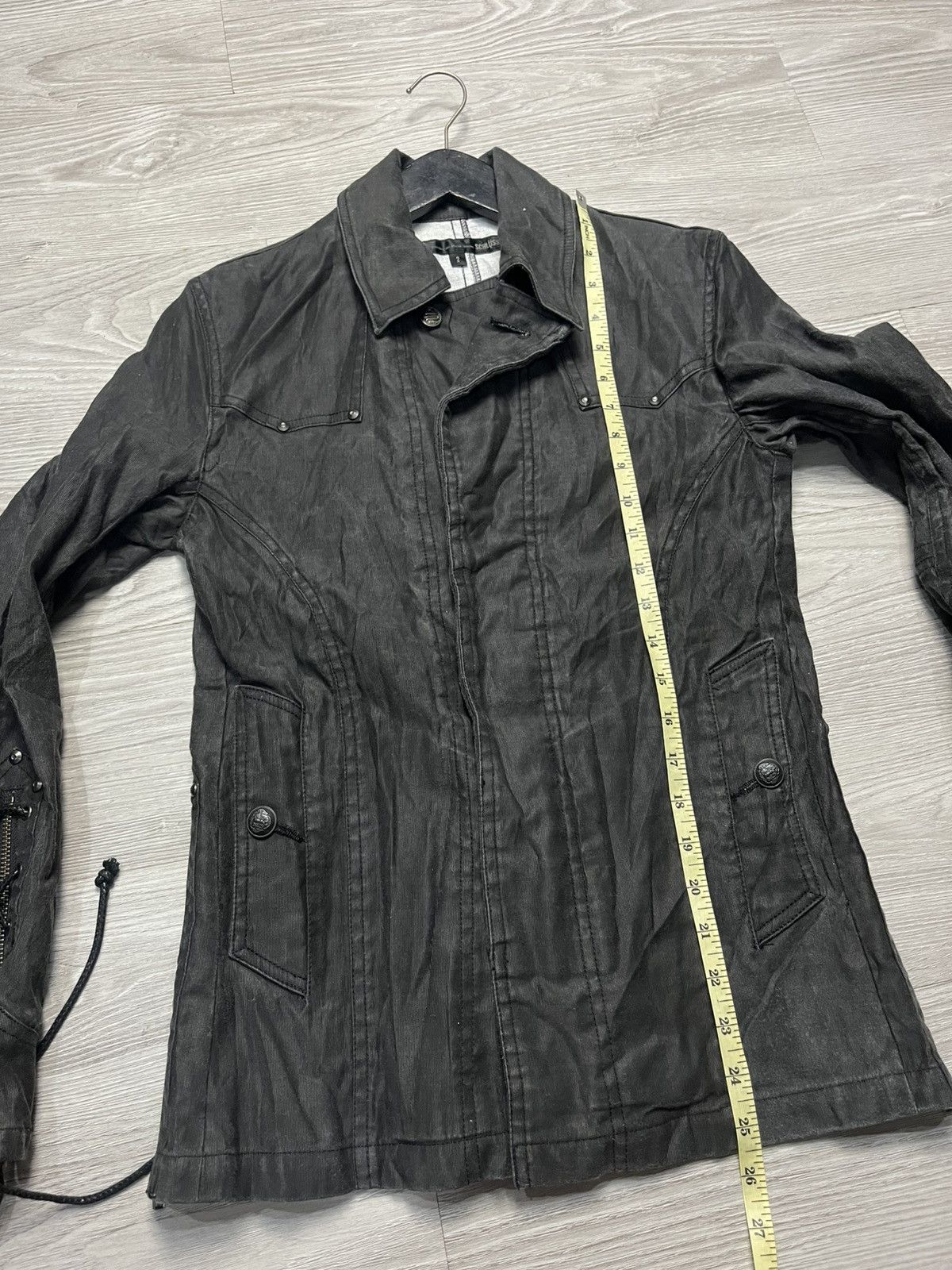 Japanese Brand Y2k Schlussel 14th addiction lgb style waxed Jacket Size M / US 6-8 / IT 42-44 - 12 Thumbnail