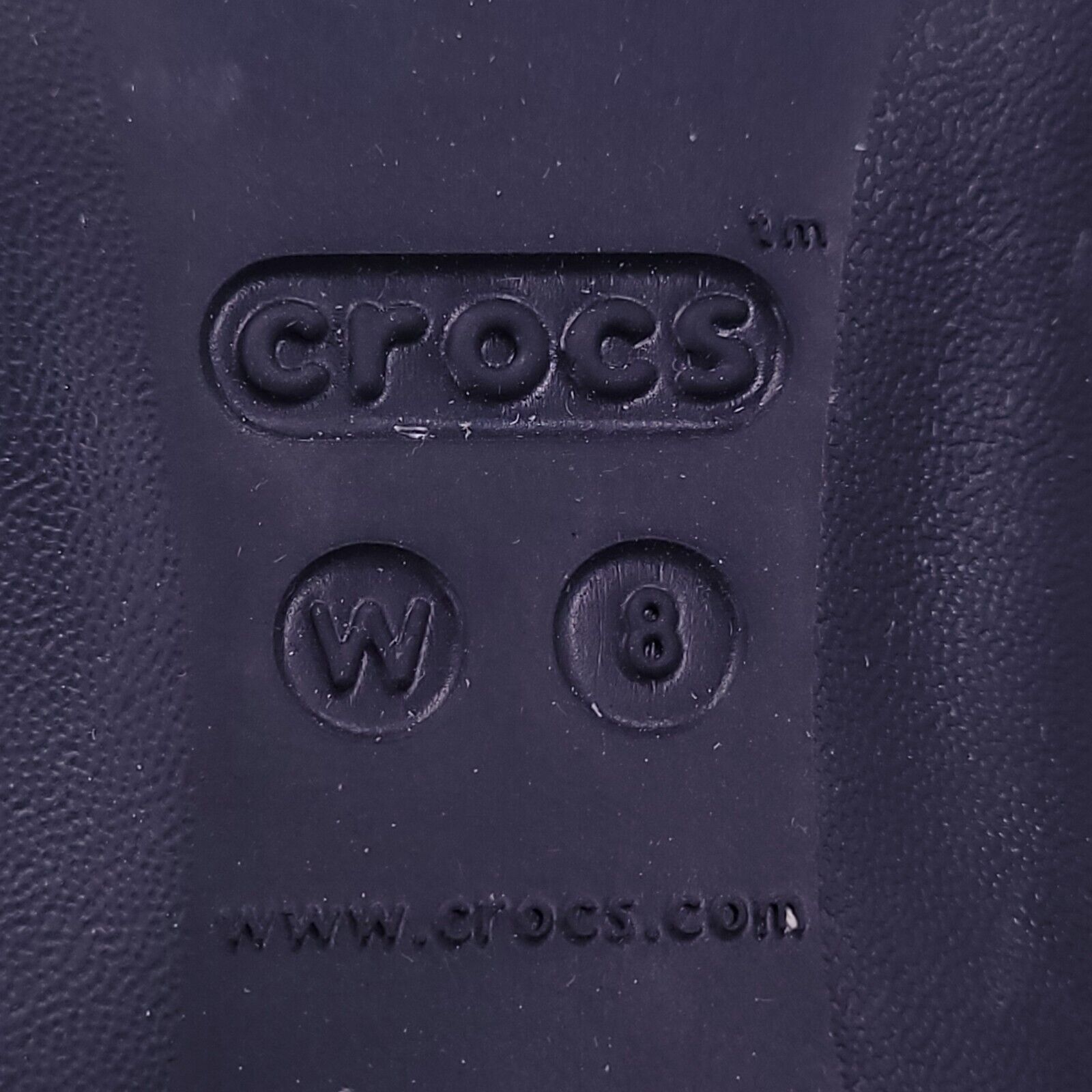 Crocs Crocs Casual Slip on Ballet Flat Womens Size 8 Black Rubber Size US 8 / IT 38 - 8 Thumbnail