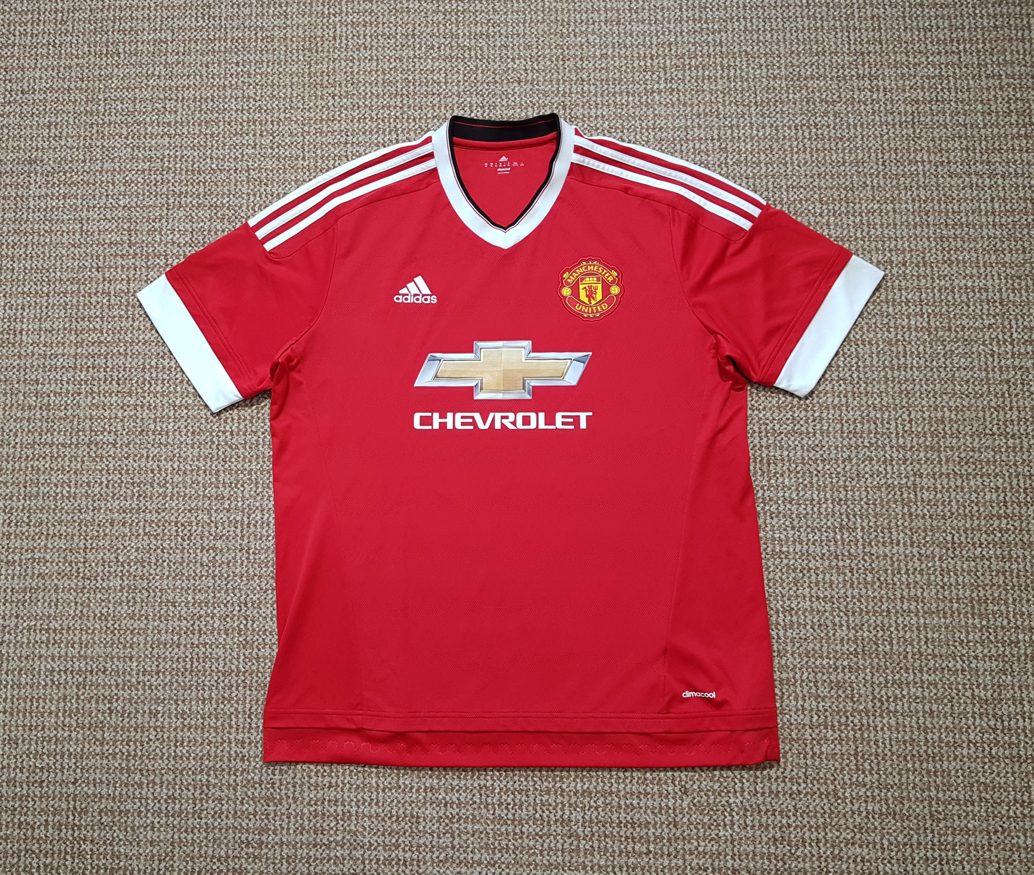Adidas Manchester United Adidas 2015-16 Home Football Soccer Jersey Size US XL / EU 56 / 4 - 1 Thumbnail