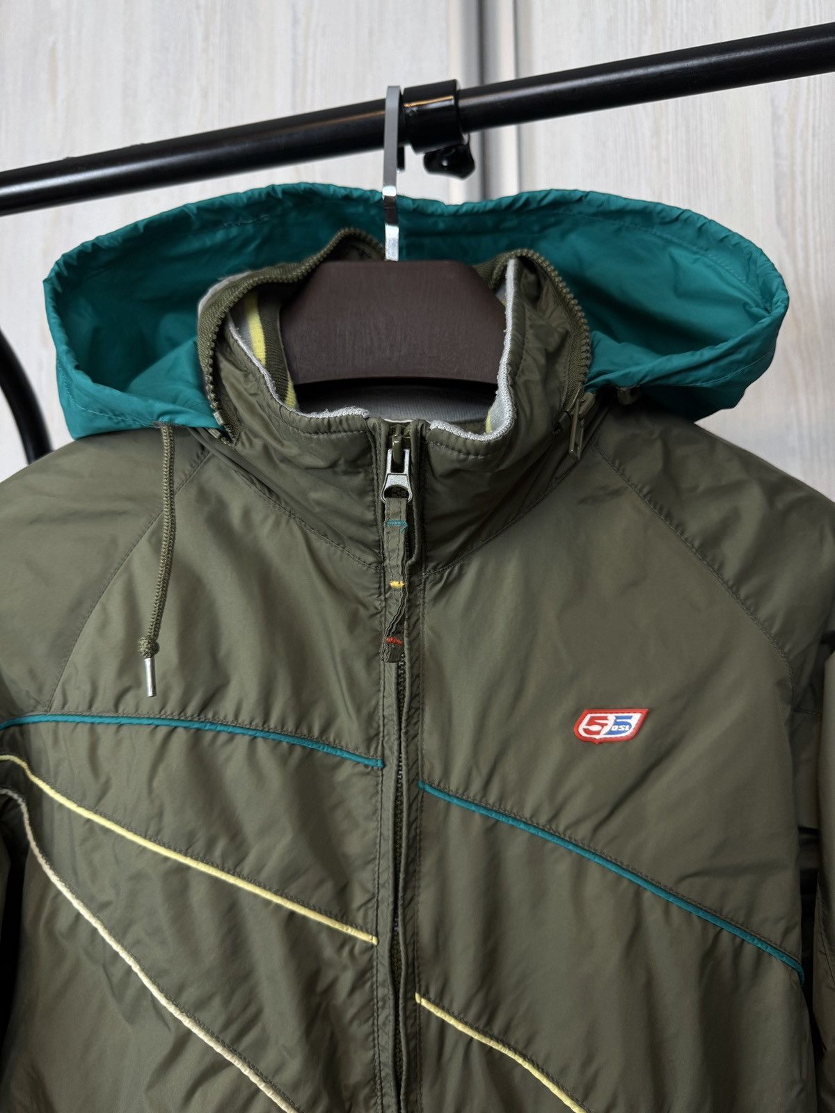 55DSL 55DSL Diesel vintage y2k nylon khaki green jacket Size US L / EU 52-54 / 3 - 3 Thumbnail